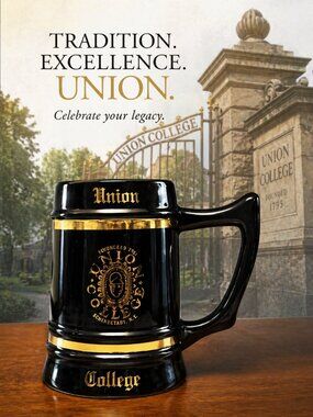 Vintage Union College Beer Stein Mug Schenectady NY Alumni Collectible